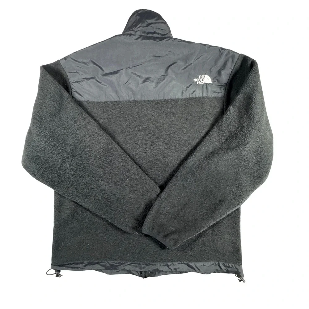 The North Face Denali Fleece Jacket Mens Large Black Full Zip Nylon Vintage